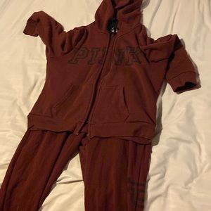 Maroon jump suit